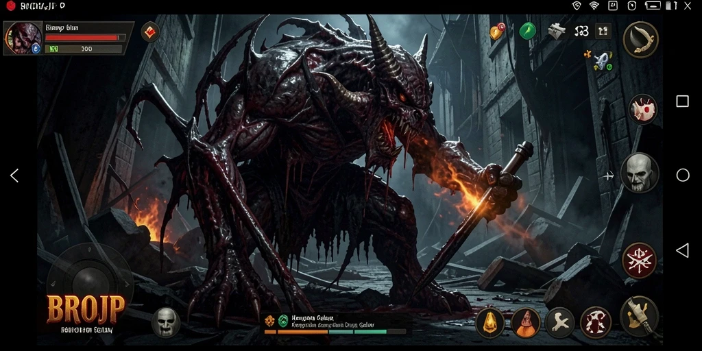 Tangkapan layar menampilkan gameplay menegangkan BROJP dengan atmosfer horor yang mendalam.