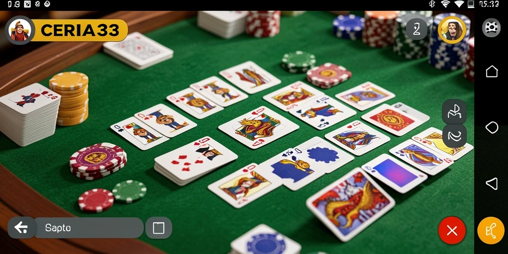 Gambaran gameplay seru CARIA33 dalam permainan Gaple.