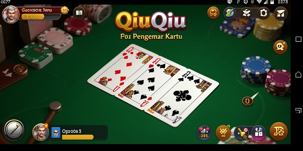 Screenshot utama COO77 menampilkan gameplay QiuQiu yang seru.