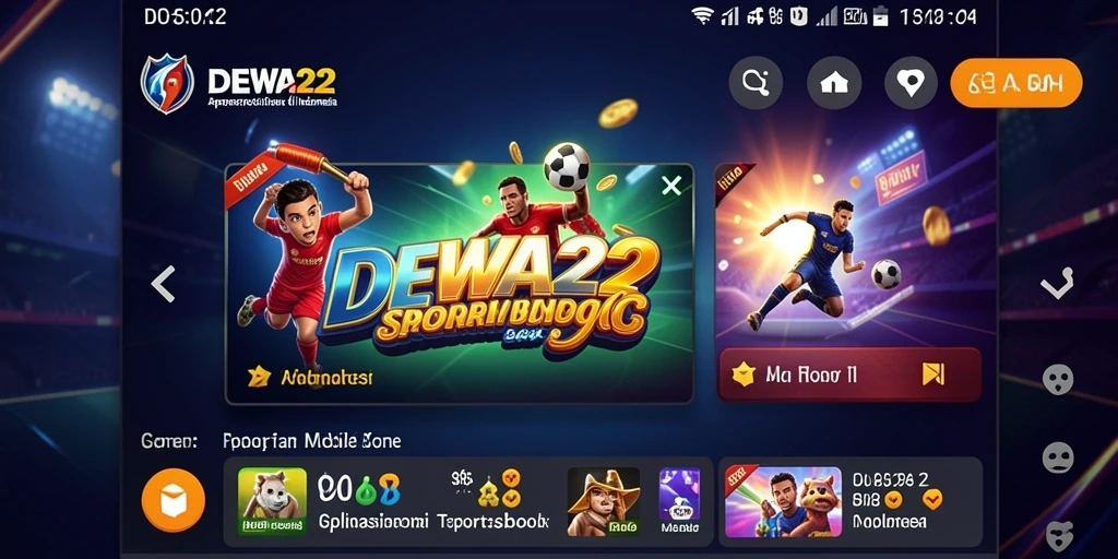 Tampilan gameplay DEWA22 yang menghadirkan taruhan olahraga secara langsung.