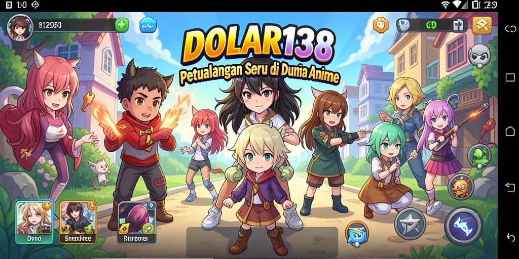 Tampilan gameplay DOLAR138 yang penuh aksi anime.