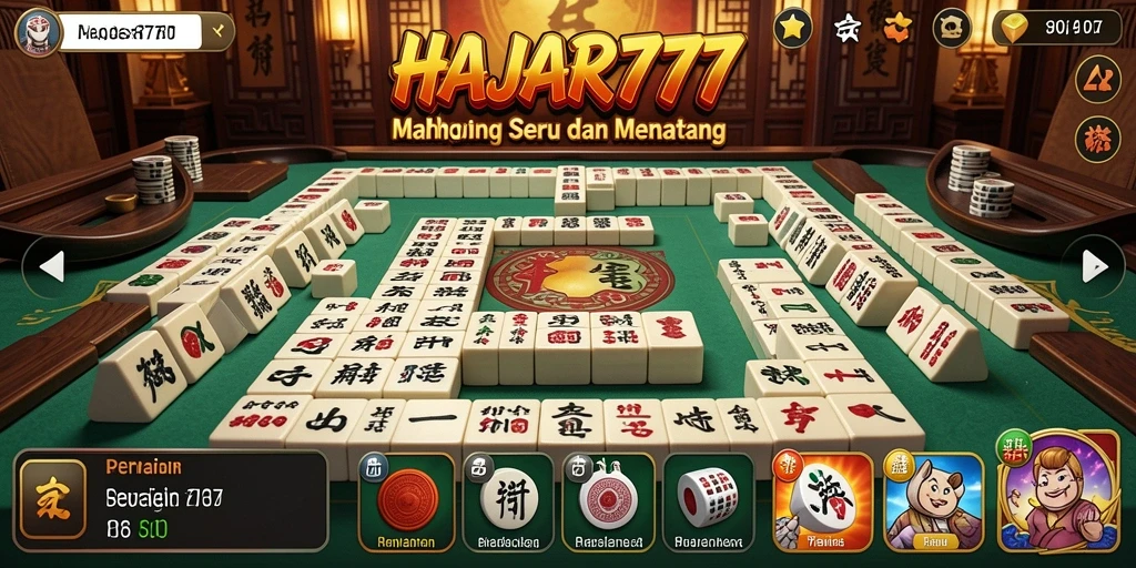 Tampilan gameplay seru dari HAJAR777 yang menantang.