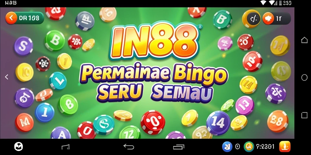 Tangkapan layar IN88 menampilkan gameplay Bingo yang exciting dan interaktif.