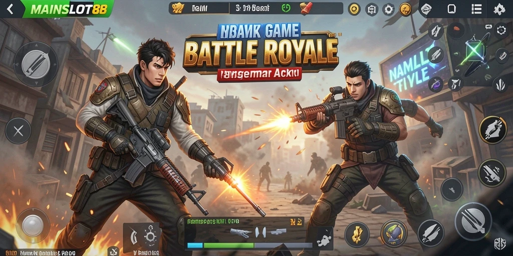 Gameplay menegangkan MAINSLOT88 dalam pertempuran Battle Royale.