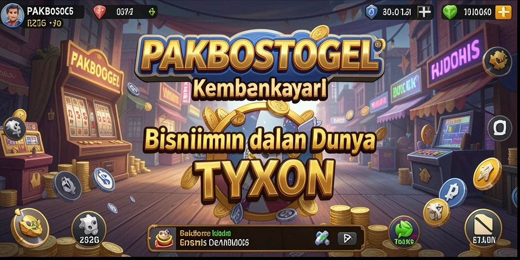 Tangkapan layar PAKBOSTOGEL menampilkan gameplay dinamis dan interaktif dalam dunia Tycoon.