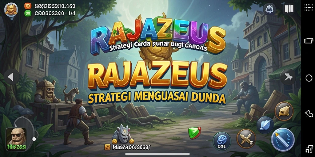 Screenshot RAJAZEUS menampilkan pertempuran strategi yang mendebarkan.