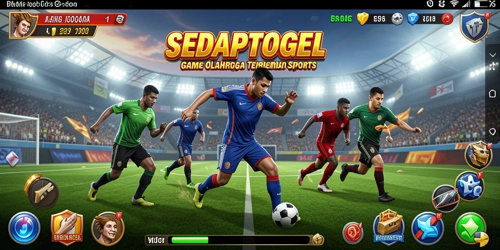 Screenshot utama SEDAPTOGEL menampilkan gameplay yang seru dan kompetitif di dunia olahraga.