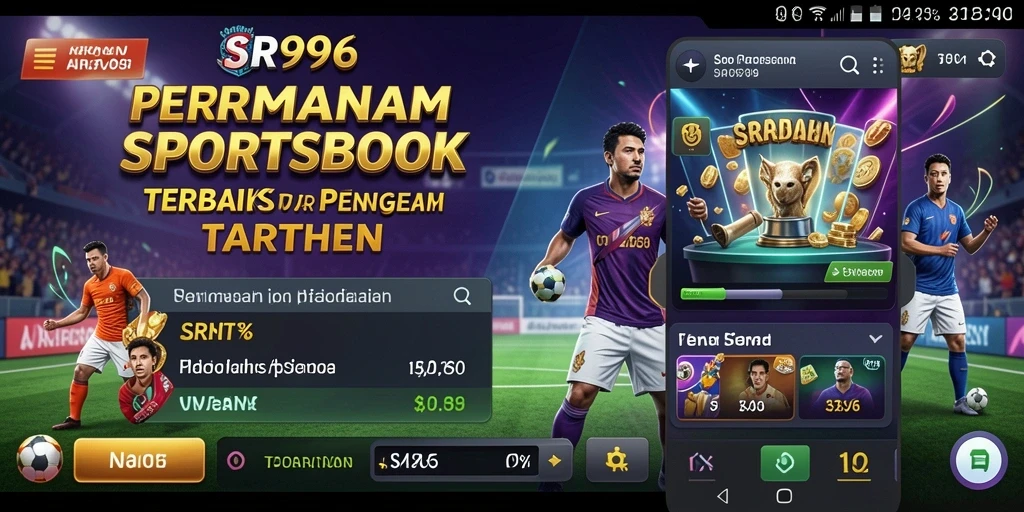 Tangkapan layar SR996 menampilkan pengguna yang sedang menikmati taruhan olahraga.