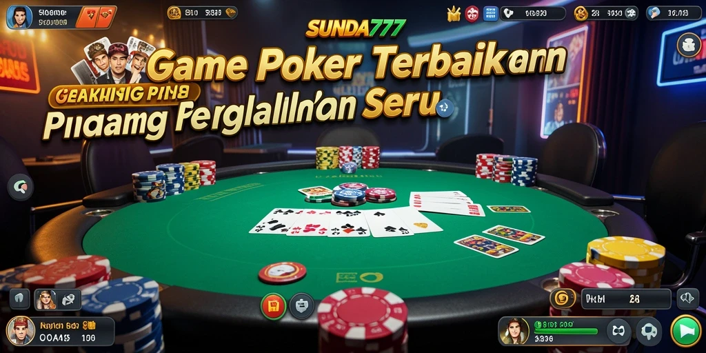 Tampilan utama SUNDA777 dengan gameplay Poker yang menarik.