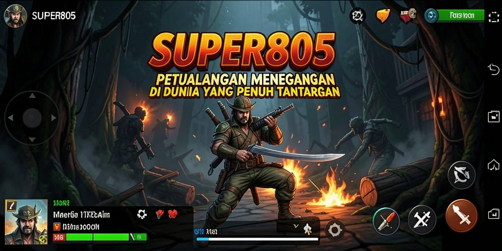 Tampilan gameplay yang mengasyikkan dari SUPER805 dengan petualangan tak terlupakan.