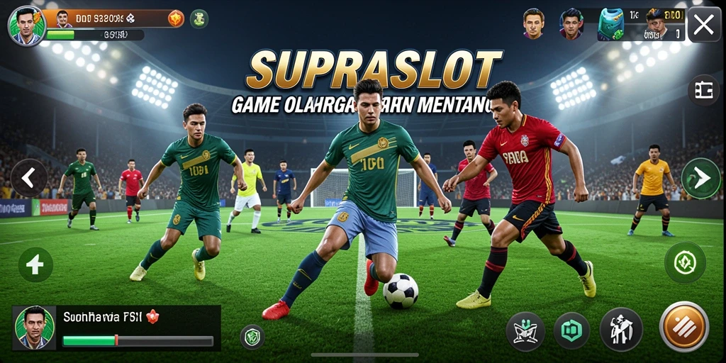 Tampilan menegangkan dari gameplay olahraga SUPRASLOT.