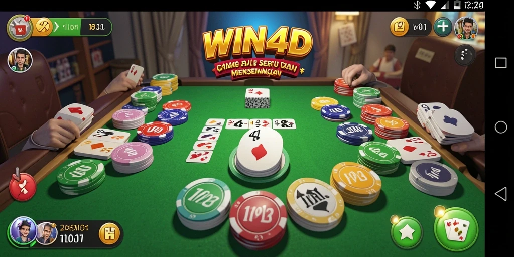Tampilan gameplay seru dan interaktif dalam WIN4D.