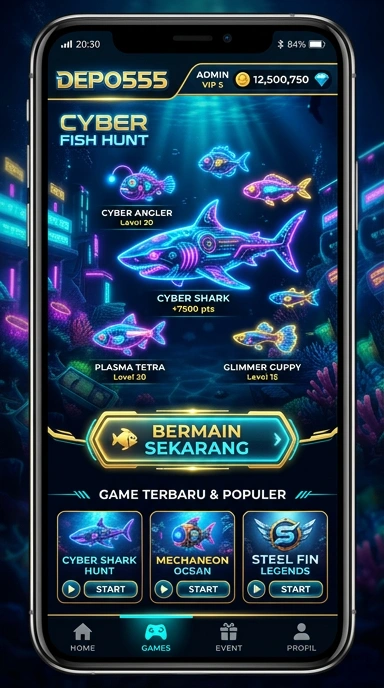 Halaman kategori aplikasi di depo555 yang lengkap.
